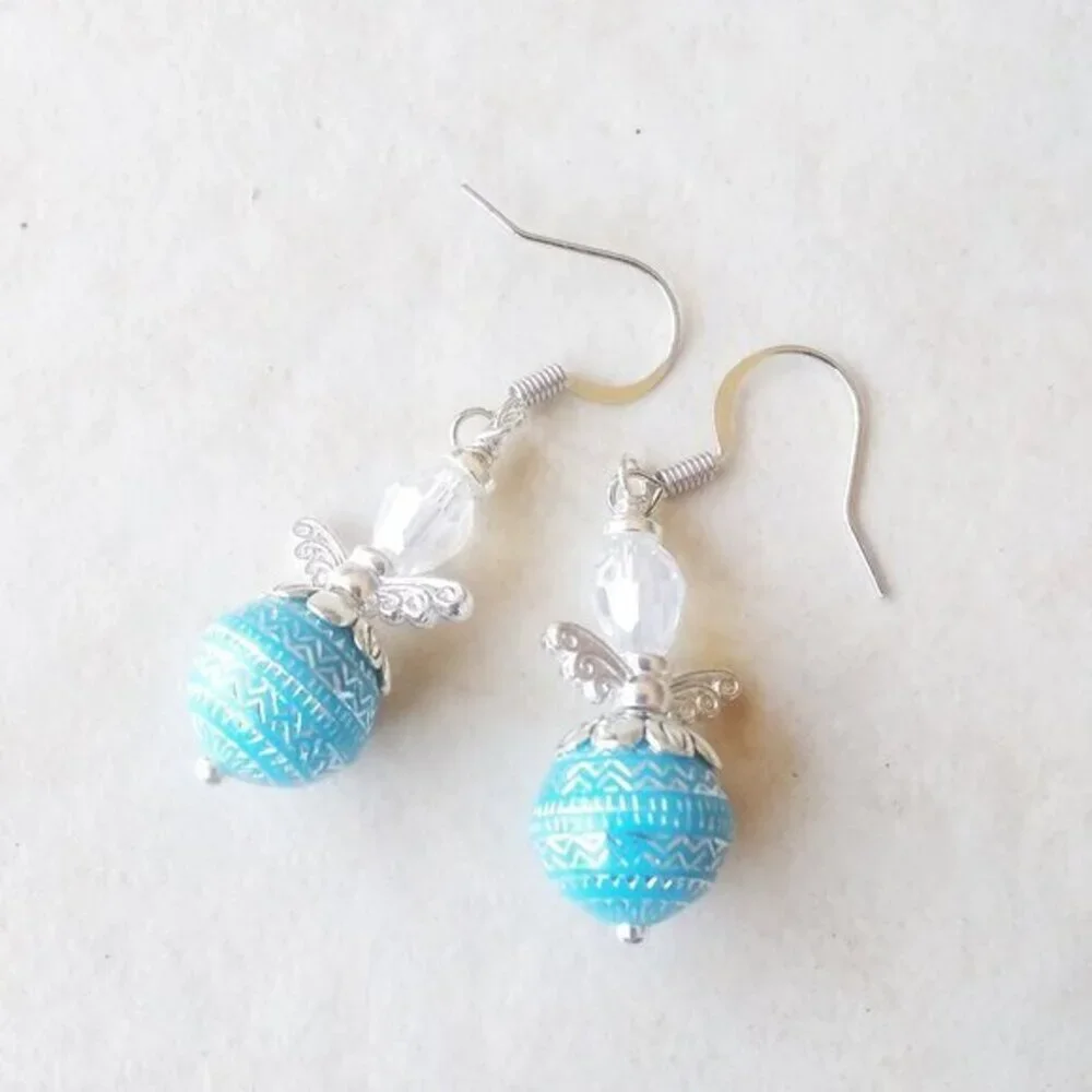 So Cute! For Adults or Kids! Guardian Angel Earrings!